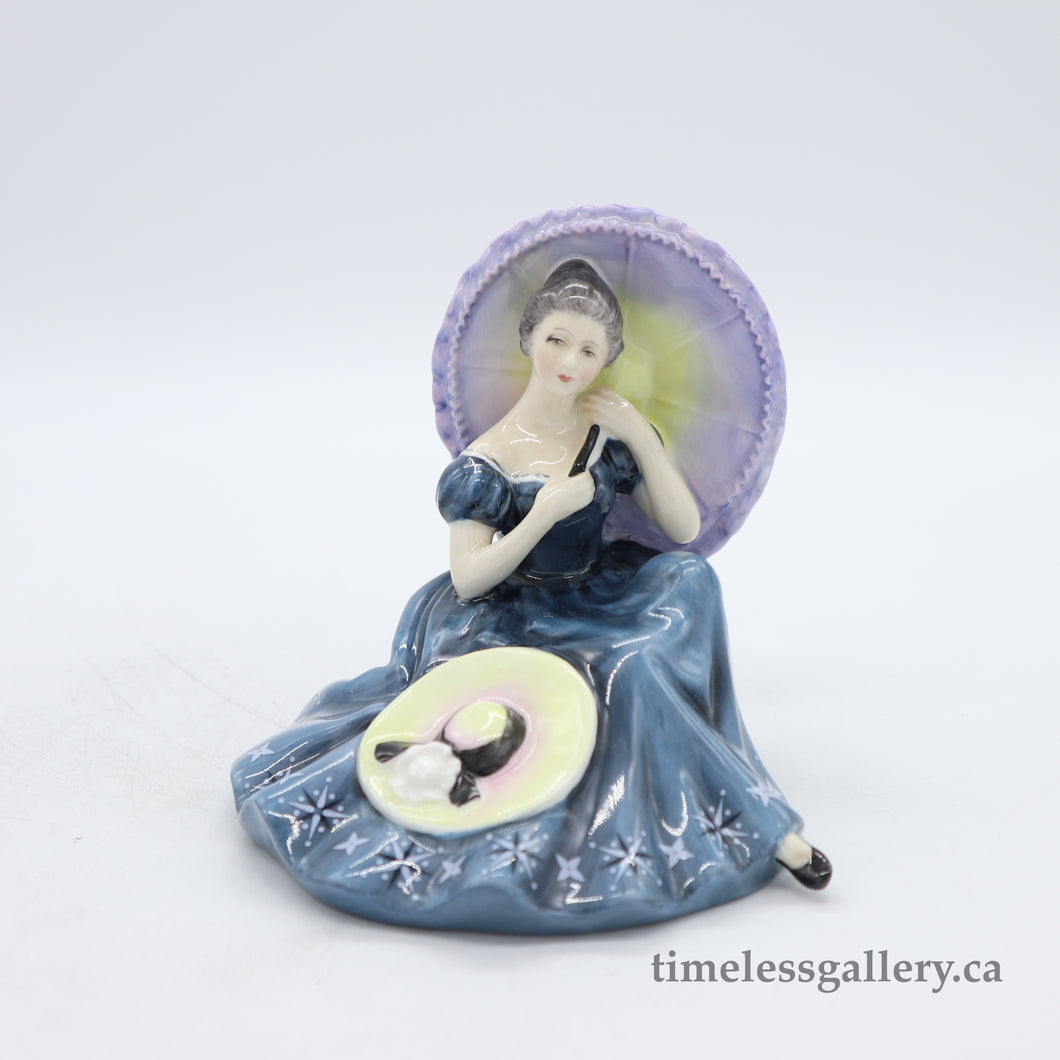 HN2704 Pensive Moment - Vintage Porcelain Figurine by Royal Doulton, circa 1980 (Item# P-5655)-Timeless Gallery