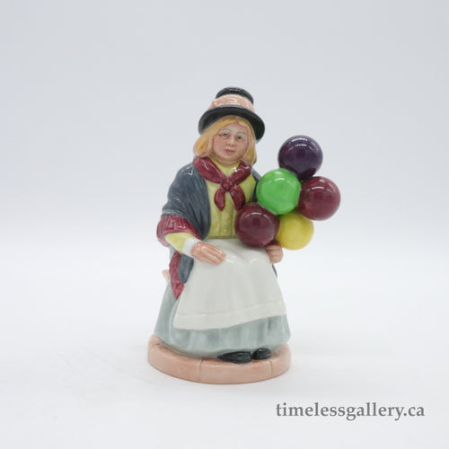 HN2818 Balloon Girl - Vintage Porcelain Figurine by Royal Doulton, circa 1980 (Item# P-1631)-Timeless Gallery