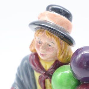 HN2818 Balloon Girl - Popular - Vintage Porcelain Figurine by Royal Doulton, circa 1990 (Item# P-7202)-Timeless Gallery