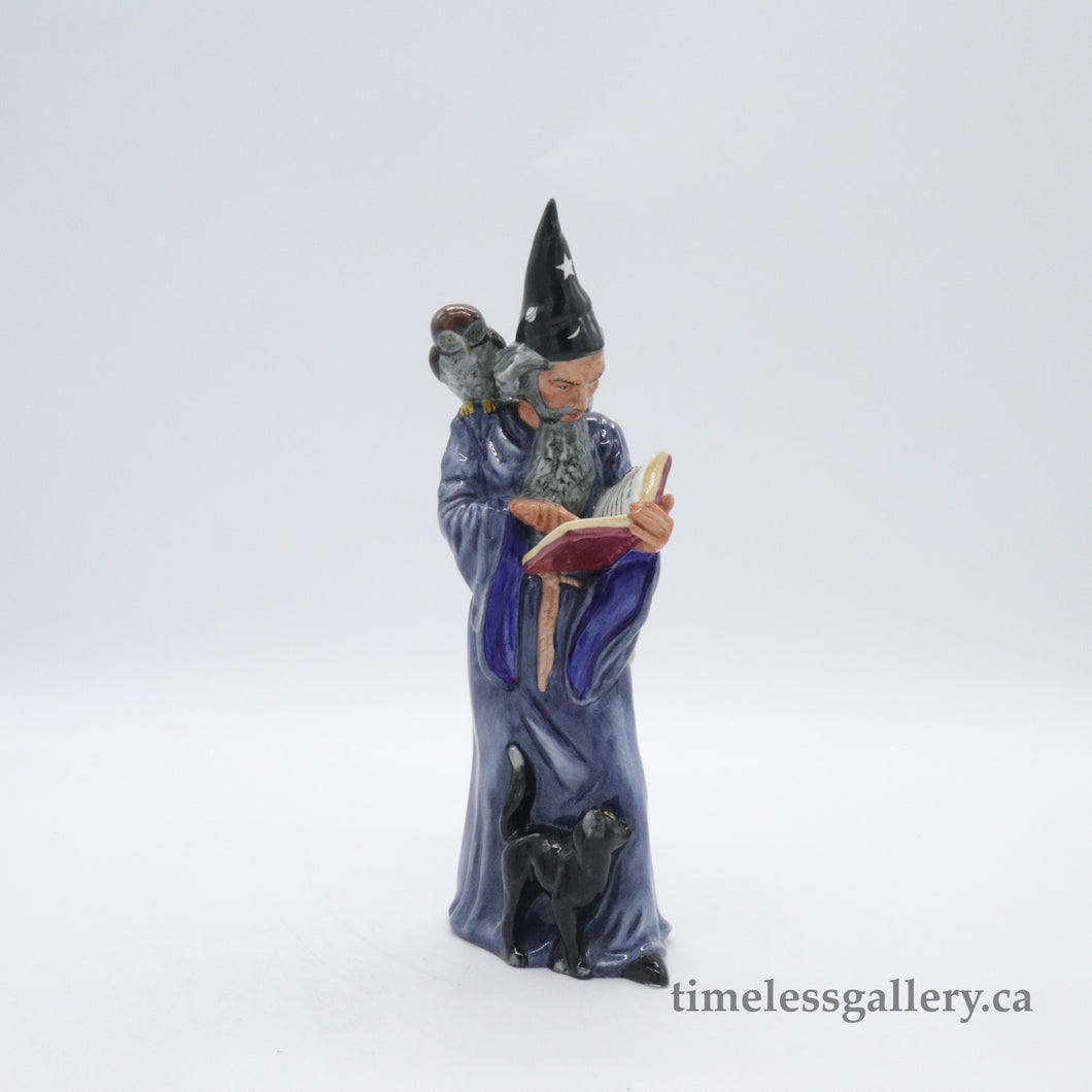 HN2877 Wizard - Vintage Porcelain Figurine by Royal Doulton, circa 1980 (Item# P-8579)-Timeless Gallery