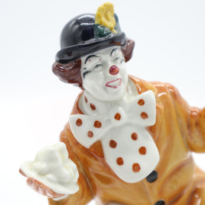 HN2890 Clown - Vintage Porcelain Figurine by Royal Doulton, circa 1980 (Item# P-3377)-Timeless Gallery