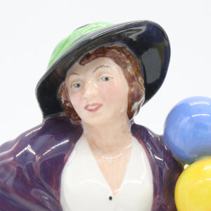 HN2935 Balloon Lady - Vintage Porcelain Figurine by Royal Doulton, circa 1990 (Item# P-3090)-Timeless Gallery