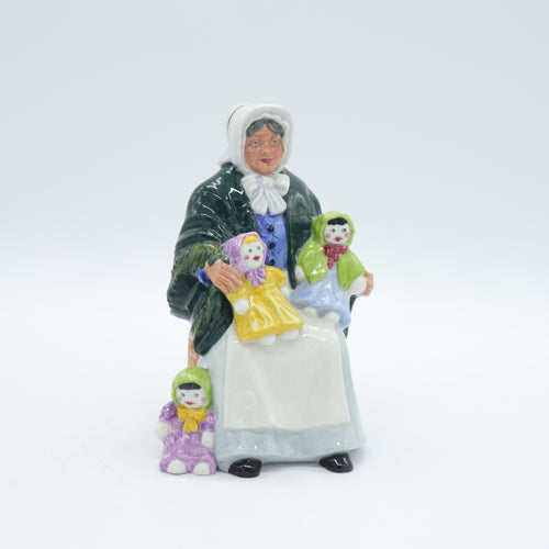 HN2944 Rag Doll Seller - Vintage Porcelain Figurine by Royal Doulton, circa 1990 (Item# P-2069)-Timeless Gallery