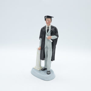 HN3017 Graduate - Boy Version - Vintage Porcelain Figurine by Royal Doulton, circa 1990 (Item# P-9863)-Timeless Gallery