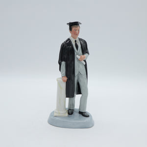 HN3017 Graduate - Boy Version - Vintage Porcelain Figurine by Royal Doulton, circa 1990 (Item# P-9863)-Timeless Gallery