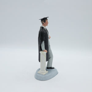 HN3017 Graduate - Boy Version - Vintage Porcelain Figurine by Royal Doulton, circa 1990 (Item# P-9863)-Timeless Gallery