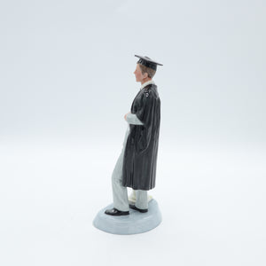 HN3017 Graduate - Boy Version - Vintage Porcelain Figurine by Royal Doulton, circa 1990 (Item# P-9863)-Timeless Gallery