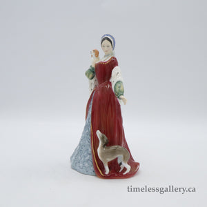 HN3232 Anne Boleyn - Limited Edition - Vintage Porcelain Figurine by Royal Doulton, dated 1990 (Item# P-4513)-Timeless Gallery