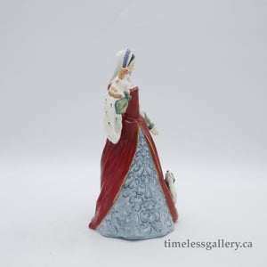 HN3232 Anne Boleyn - Limited Edition - Vintage Porcelain Figurine by Royal Doulton, dated 1990 (Item# P-4513)-Timeless Gallery