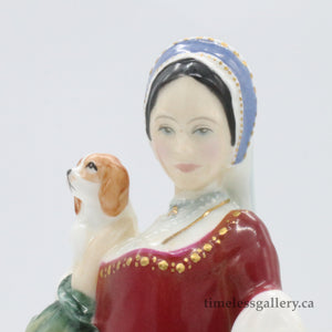 HN3232 Anne Boleyn - Limited Edition - Vintage Porcelain Figurine by Royal Doulton, dated 1990 (Item# P-4513)-Timeless Gallery