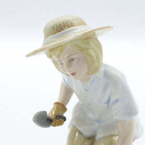 HN3401 Gardening Time - Vintage Porcelain Figurine by Royal Doulton, circa 1992 (Item# P-8691)-Timeless Gallery