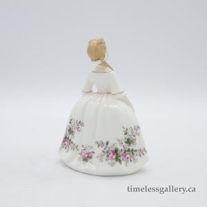 HN3481 Lavender Rose - Vintage Porcelain Figurine by Royal Doulton, circa 1995 (Item# P-7712)-Timeless Gallery