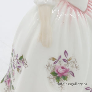 HN3481 Lavender Rose - Vintage Porcelain Figurine by Royal Doulton, circa 1995 (Item# P-7712)-Timeless Gallery