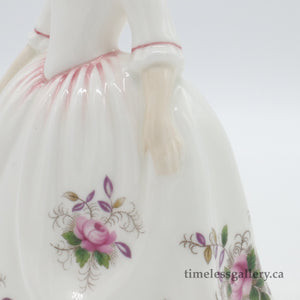 HN3481 Lavender Rose - Vintage Porcelain Figurine by Royal Doulton, circa 1995 (Item# P-7712)-Timeless Gallery