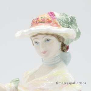 HN3709 Rose - Signed - Vintage Porcelain Figurine by Royal Doulton, circa 1996 (Item# P-1138)-Timeless Gallery