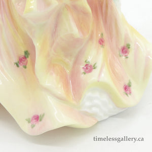 HN3709 Rose - Signed - Vintage Porcelain Figurine by Royal Doulton, circa 1996 (Item# P-1138)-Timeless Gallery