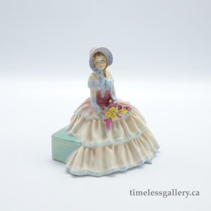 HN1732 Daydreams - Rare Rose Edition - Vintage Porcelain Figurine by Royal Doulton, circa 1940 (Item# P-1246)-Timeless Gallery