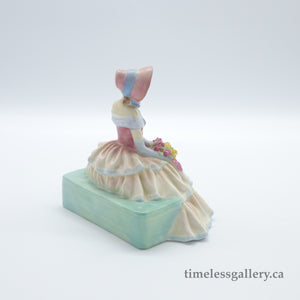 HN1732 Daydreams - Rare Rose Edition - Vintage Porcelain Figurine by Royal Doulton, circa 1940 (Item# P-1246)-Timeless Gallery