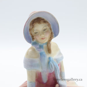 HN1732 Daydreams - Rare Rose Edition - Vintage Porcelain Figurine by Royal Doulton, circa 1940 (Item# P-1246)-Timeless Gallery