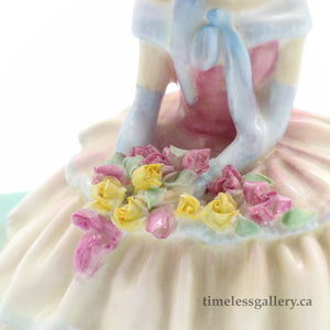 HN1732 Daydreams - Rare Rose Edition - Vintage Porcelain Figurine by Royal Doulton, circa 1940 (Item# P-1246)-Timeless Gallery