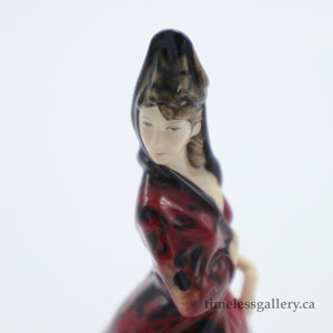 HN5653 Mantilla - Limited Edition - Porcelain Figurine by Royal Doulton, dated 2013 (Item# P-1568)-Timeless Gallery