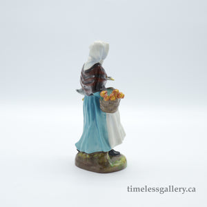 HN1991 Country Lass - Vintage Porcelain Figurine by Royal Doulton, circa 1980 (Item# P-1569)-Timeless Gallery