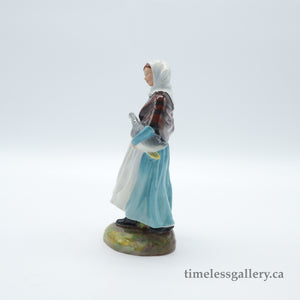 HN1991 Country Lass - Vintage Porcelain Figurine by Royal Doulton, circa 1980 (Item# P-1569)-Timeless Gallery