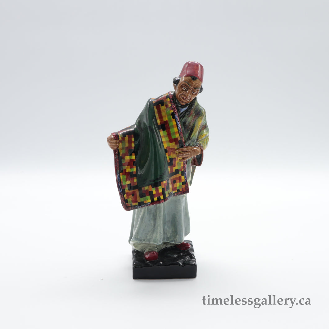 HN1464 Carpet Seller - Vintage Porcelain Figurine by Royal Doulton, circa 1930 (Item# P-1576)-Timeless Gallery