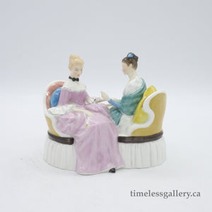 HN2276 Heart to Heart - Popular - Vintage Porcelain Figurine by Royal Doulton, circa 1970 (Item# P-1607)-Timeless Gallery