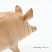 将图片加载到图库查看器，Royal Doulton Pig - Vintage Porcelain Figurine by Royal Doulton, before 1990 (Item# P-1529)-Timeless Gallery
