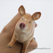 Load image into Gallery viewer, Royal Doulton Pig - Vintage Porcelain Figurine by Royal Doulton, before 1990 (Item# P-1529)-Timeless Gallery
